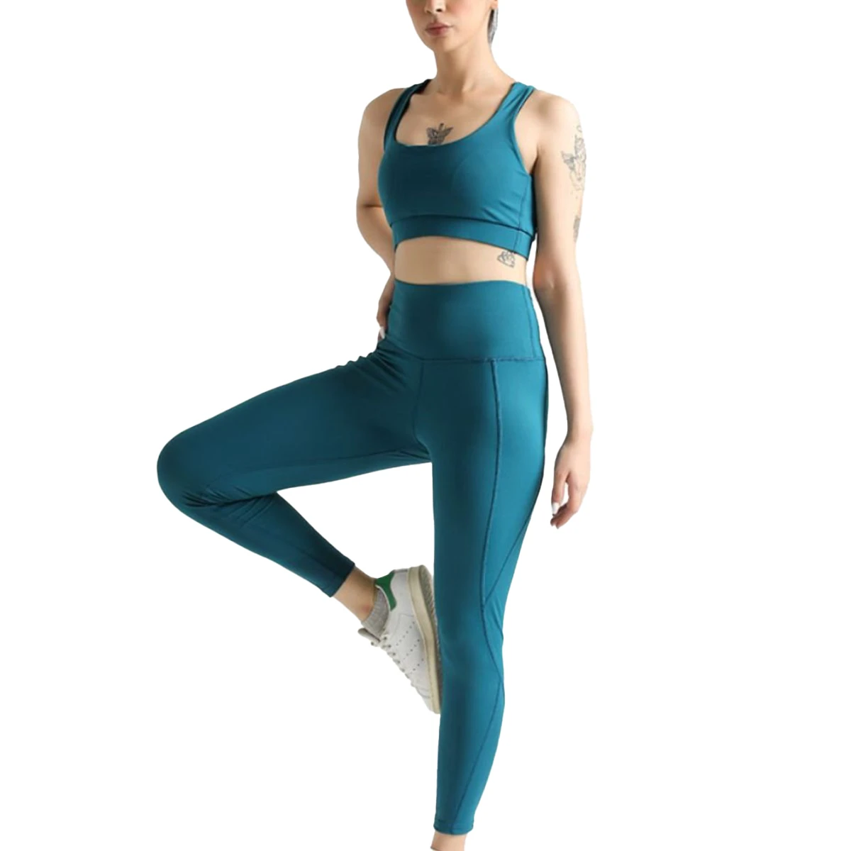 Custom Logo Sportswear Women High Waist Fitness Workout Clothing Two Piece Yoga Sets Bra and Leggings Yoga Set Wholesale Price