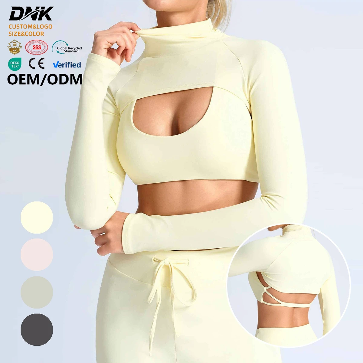 YCX3515 Hollow Mesh Long Sleeve Yoga Top Sportswear Spandex Summer Quick Dry Four-Way Stretch Skinny Fit Fitness Running
