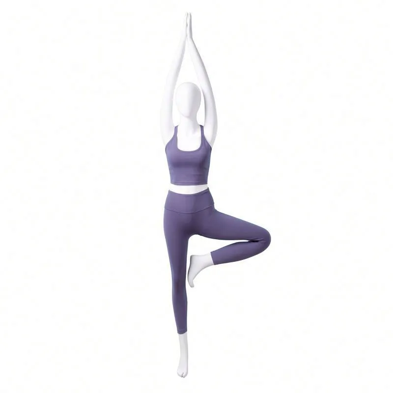 Solid Color Ribbed Yoga Suit Sport Wear Gym Fitness Wholesale Fitness Clothes for Gym Wear Women