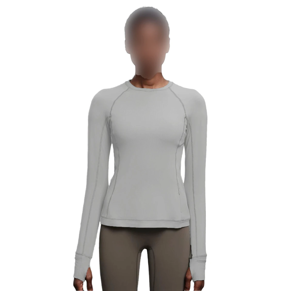Breathable Super Slim Fit Activewear Color Custom Logo Long Sleeve Yoga Top Women High Strength Quick Dry Fabric