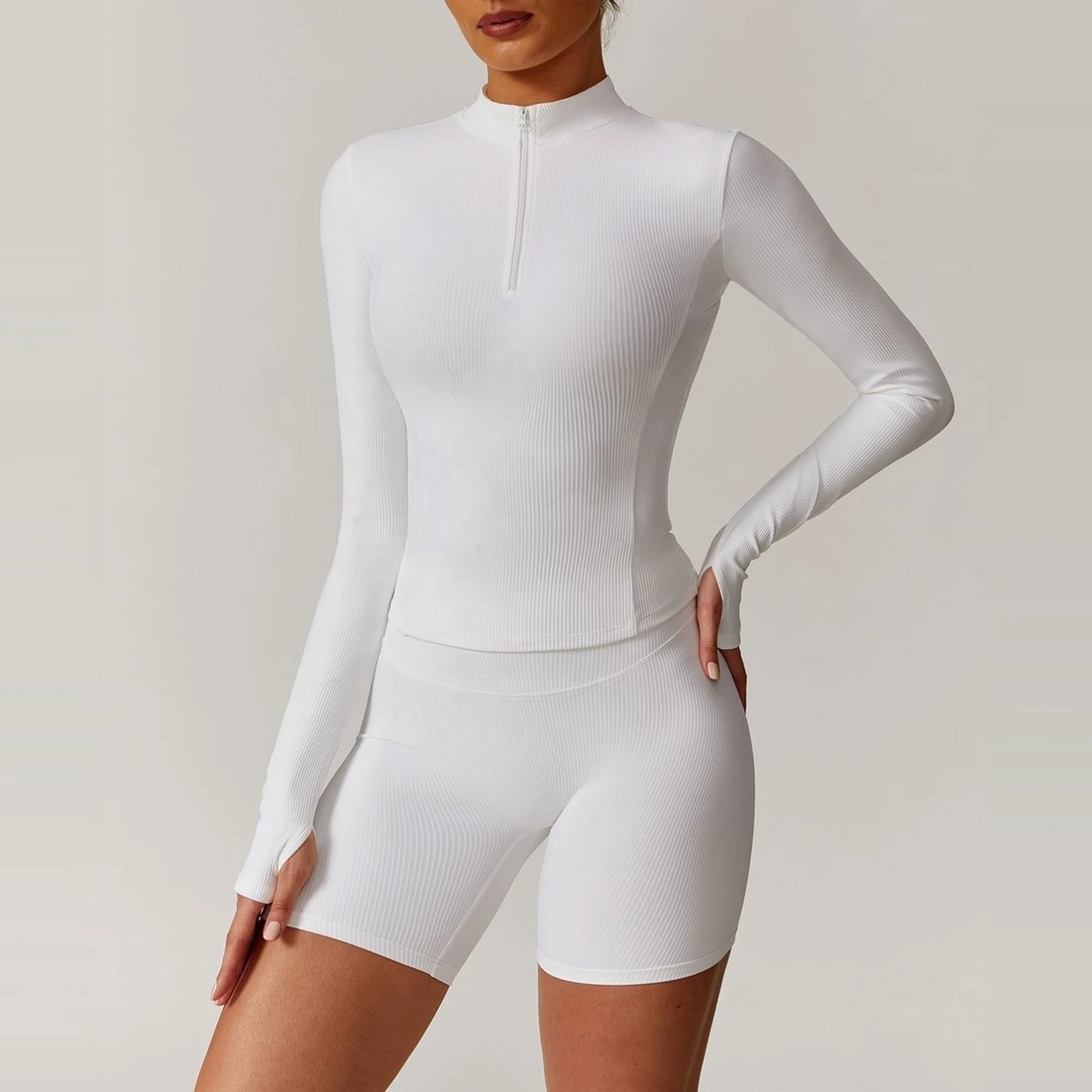 Women's High Stretch Long Sleeve Yoga Top Slim Fit Print Workout Shirt Breathable and Recyclable