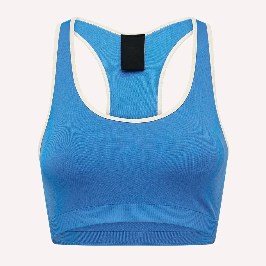 2026 New Arrival Woman Sport Bras Wholesale Scallop Sports Bra Comfortable 4 Way Stretch Nylon Spandex Gym Wear Sports Bra Girls