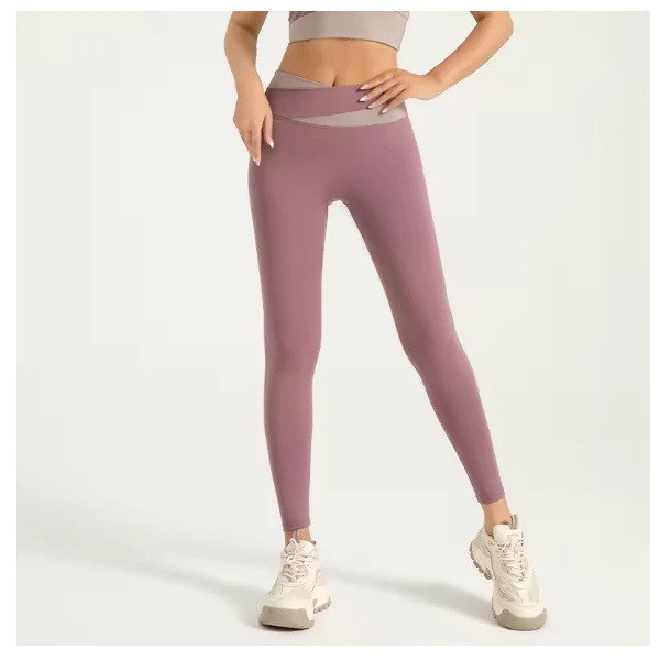 Hot Selling Women High Waist Ankle Length Quick Dry Sports Tights Lagging Athletic Breathable Clothes Yoga Leggings for Women