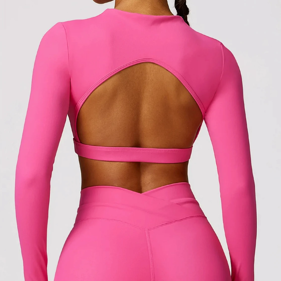 Long Sleeve Female Yoga Top for Women Outdoor Workout Sport Wear High Elastic Gym Wear