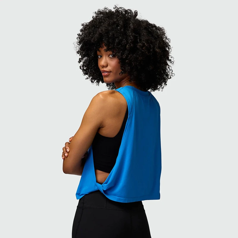 Loose Sleeveless Yoga Vest Women Quick Dry Mesh Running Gym Cover up Top