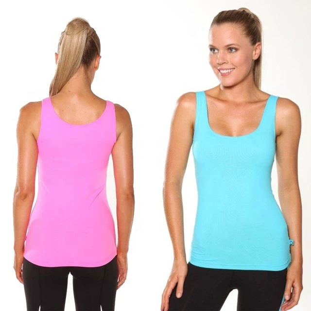 Yoga Tank Tops for Women Lightweight High Performance Sport Vest Top Four-Way Stretch Moisture Wicking Running Workout Shirt
