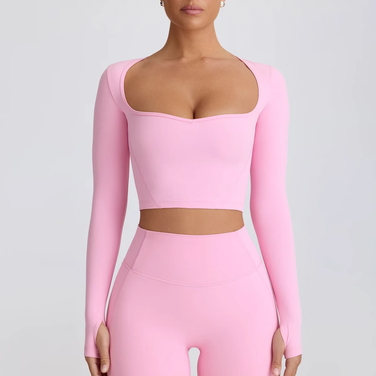 Wear Yoga Wear Breathable T-Shirt Fitness Sports Lightweight Fabric Long Sleeve Ropa Lightricot Yoga Tops for Women