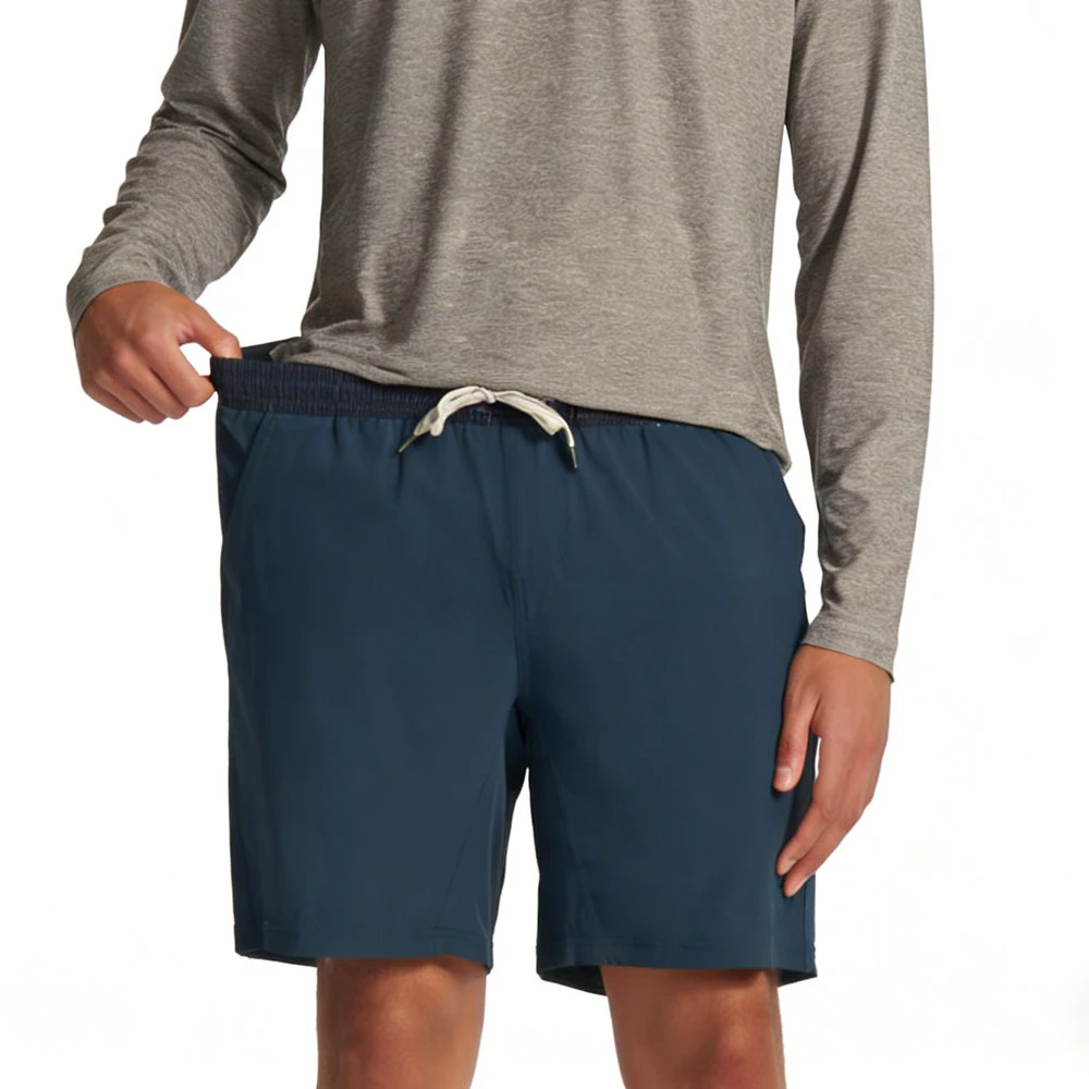 Custom 4-Way Stretch Mens Elastic Waist Workout Shorts Quick Dry 2 in 1 Mens Running Gym Active Shorts Men's Shorts