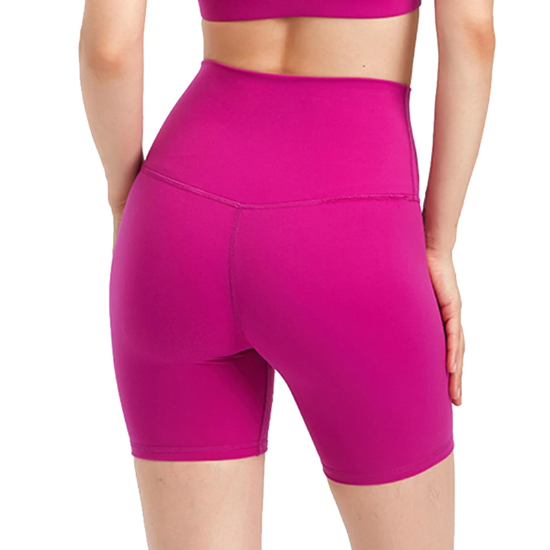 Women's High Rise Compression Yoga Shorts Spandex/Nylon Biker Workout Fitness Pants Four-Way Stretch Low Waist Sexy Print XL