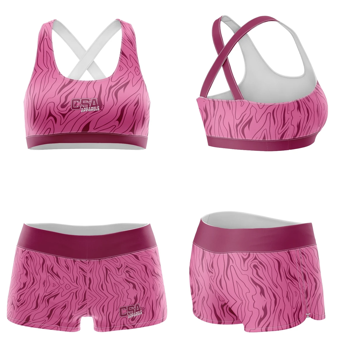 New Arrival Women Yoga Short & Sports Bra Top Trending Wholesale Girls Compression Wears Factory Direct Women's Gym Workout Set