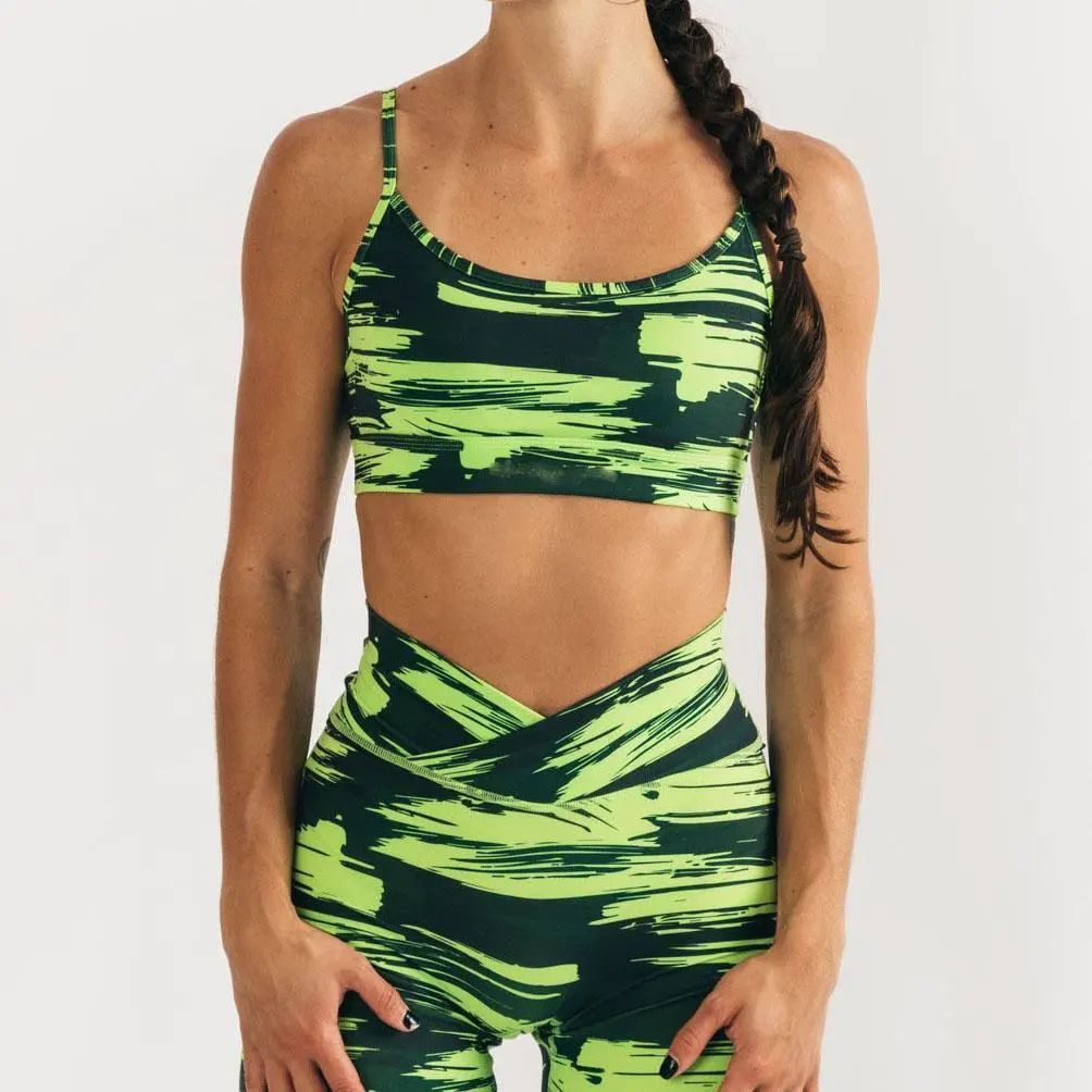 Seamless Women's Sports Bra Flexible Stretch Fabric With Moisture Wicking Benefits For Gym Running And Yoga