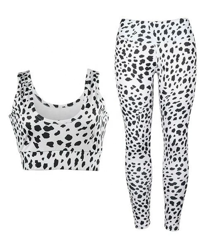 High Quality Sublimation Workout Ladies Bra Set Cross Back Sports Wear Girls Plus Size XL Short Sleeves Yoga Body Bra Leggy