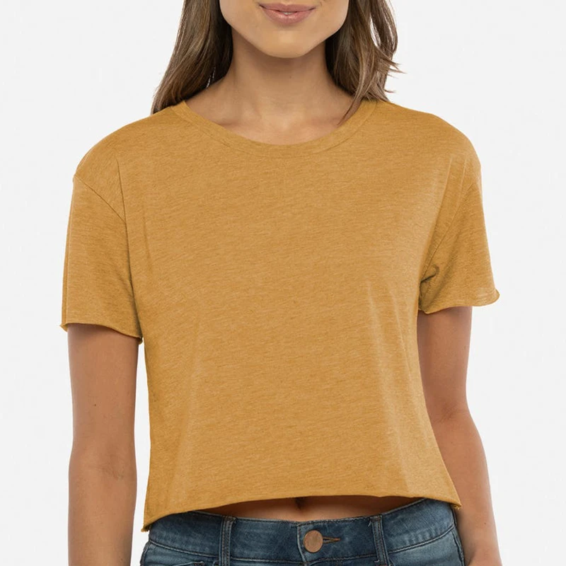 Hot Selling High Quality Women's Crop Top for Summer Custom Logo Design Cropped T-shirt Ladies' Casual Tops casual 2026