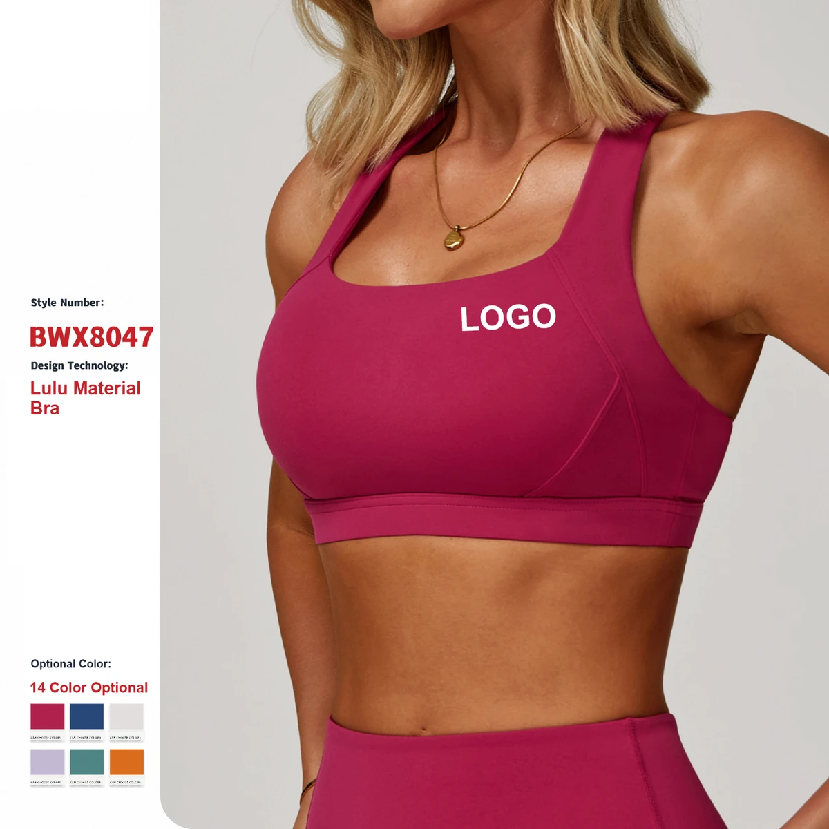 Custom High Quality Tight Yoga Vest Sports Bra Shockproof High Strength Pilates Running Outdoor Fitness Clothes Bra for Women