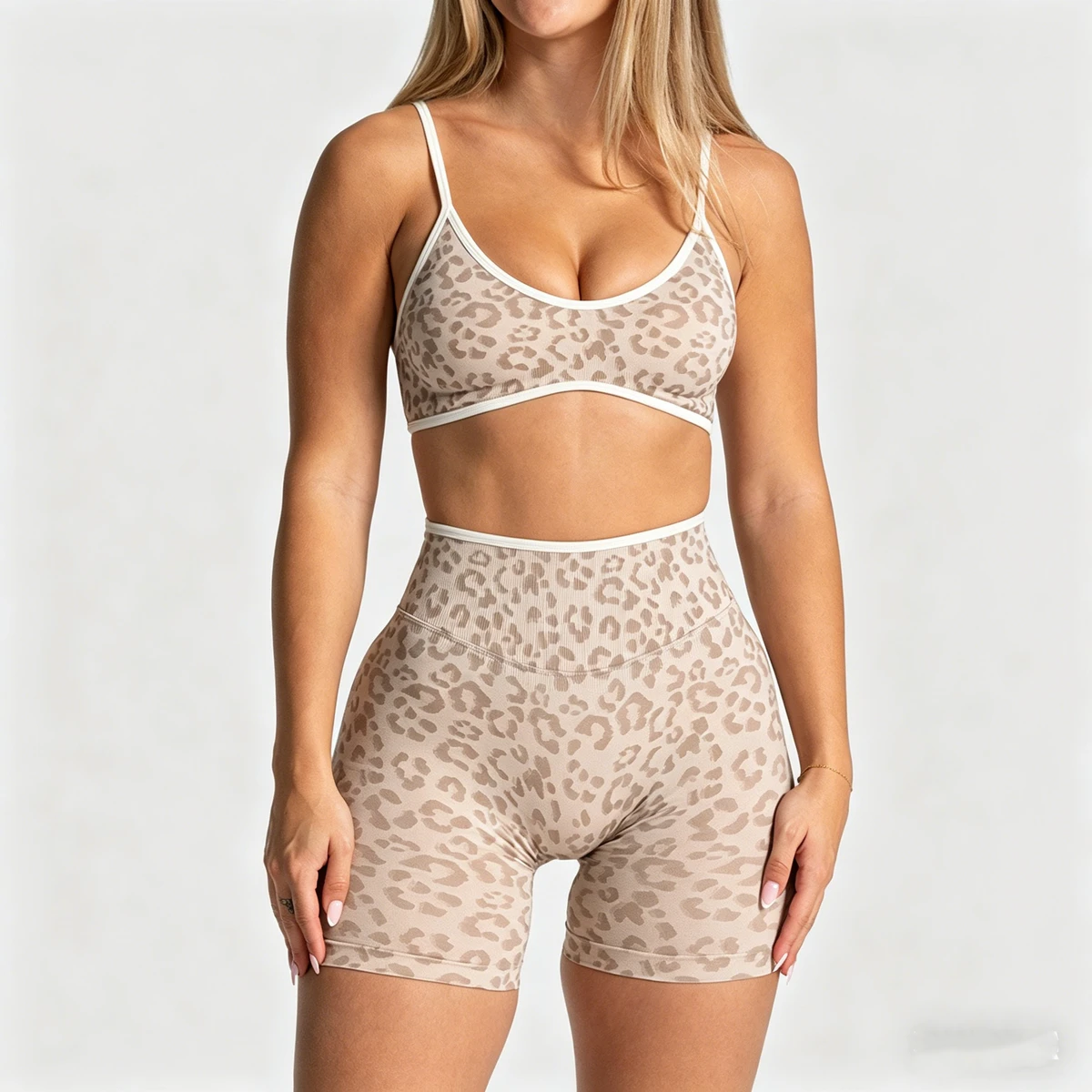 Gym Fitness Solid Seamless Yoga 2-Piece Set Womens Push Sports Bra High Waist Leggings Yoga Shorts Breathable Quick Dry