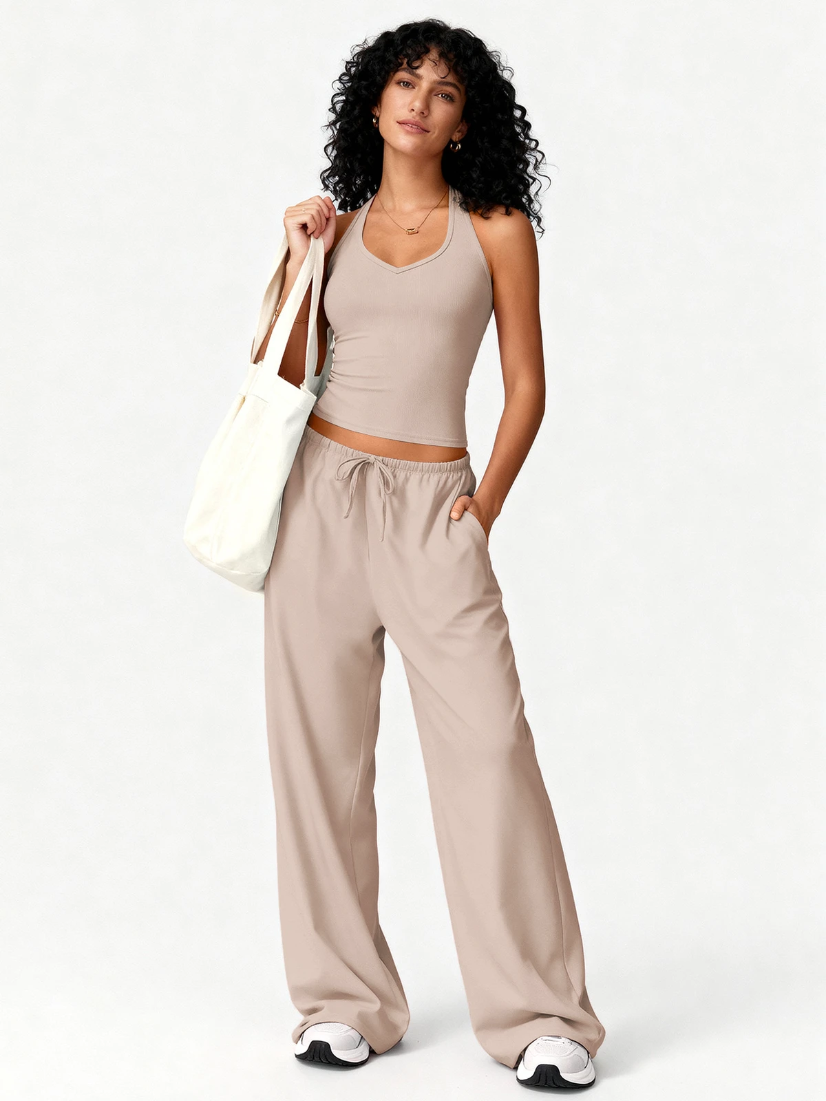 Yoga Set Women's Lightweight Breathable Yoga Set High Quality Brushed Outer Wear Quick-drying Beauty Back Sling Sports Suit