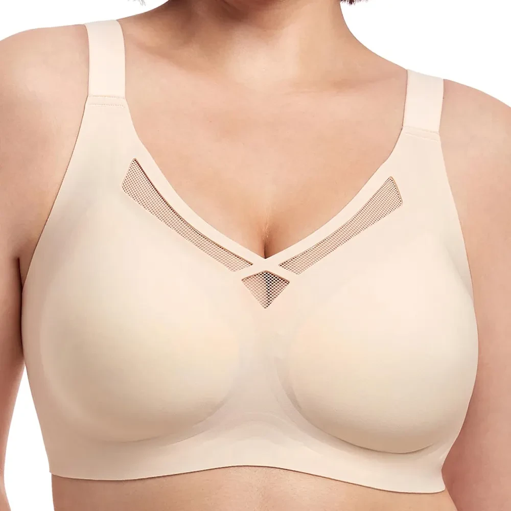 Women High Quality Lightweight Sportswear Cheer Running Sports Bra Hot Selling Comfortable Breathable Front Logo