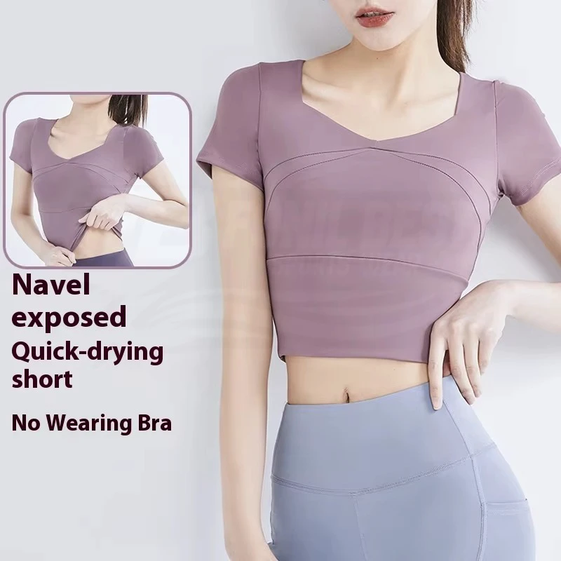 Women's Sleeveless Yoga Top Quick-Drying Breathable Seamless Eco-Friendly Fitness Clothes Chest Pad Compression High-Waisted