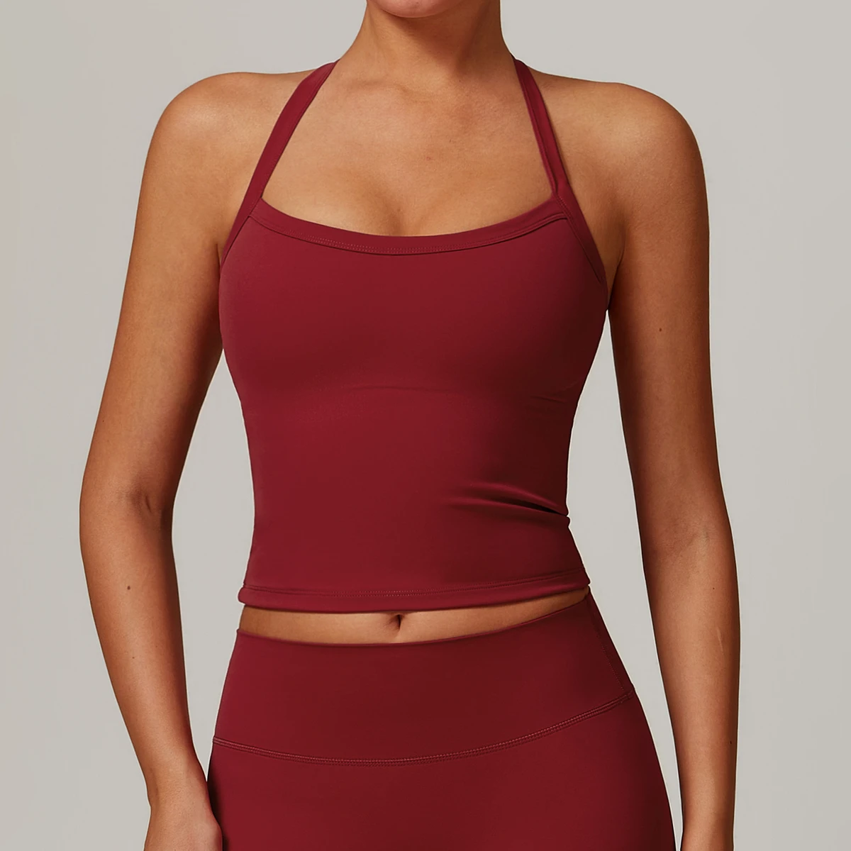 BX8519 Manufacture Wholesale Custom logo Sport tank Top Trending Colors Nylon Spandex 4-way Stretch Quick Dry Yoga Pilates Wear