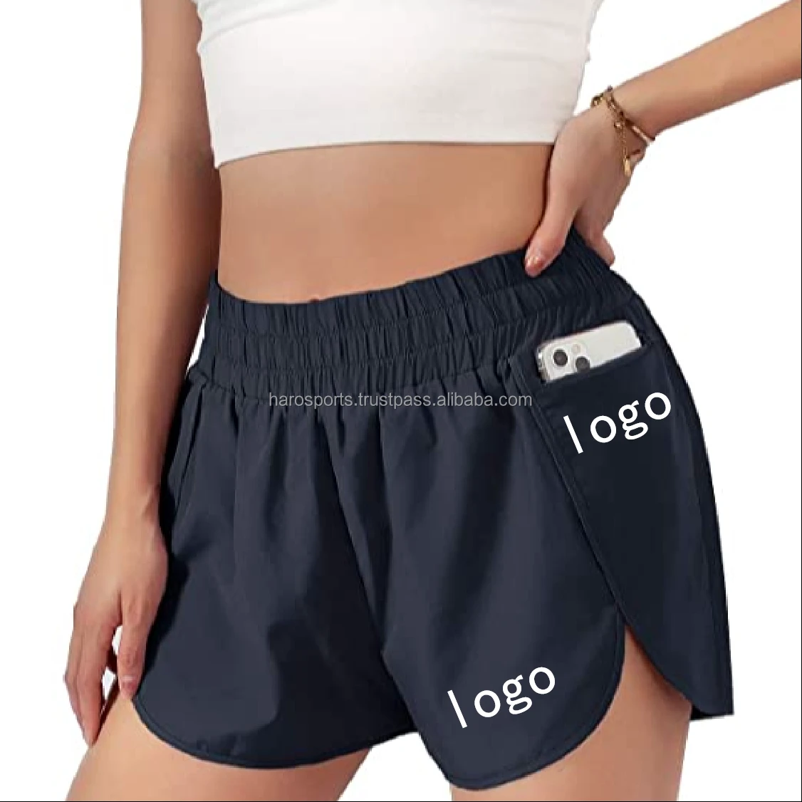 Plus Size Women's Shorts Mid Waist Sport Boxer Shorts Slim Fit Stretchy Short Trousers Summer Female Ladies Running Exercise
