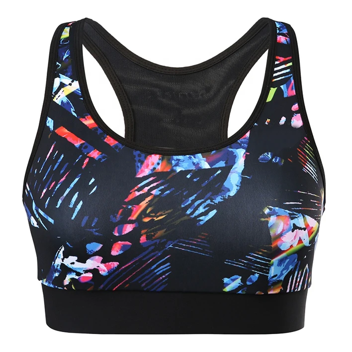 New Custom Sports Bra for Women Full Support Front Twist Gym Fitness Workout Sportswear