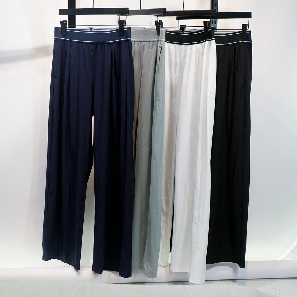 New Arrivals Wide Leg Pants Women Elastic Waist Quick Dry Leisure Loose All in Match Wholesale Stylish Women's Yoga Pants