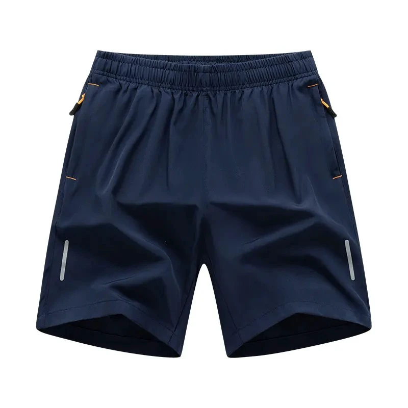 High Quality Quick-Drying Breathable Knitted Canvas Elastic Waist Sports Casual Shorts for Men Plus-Size Popular 100% Cotton