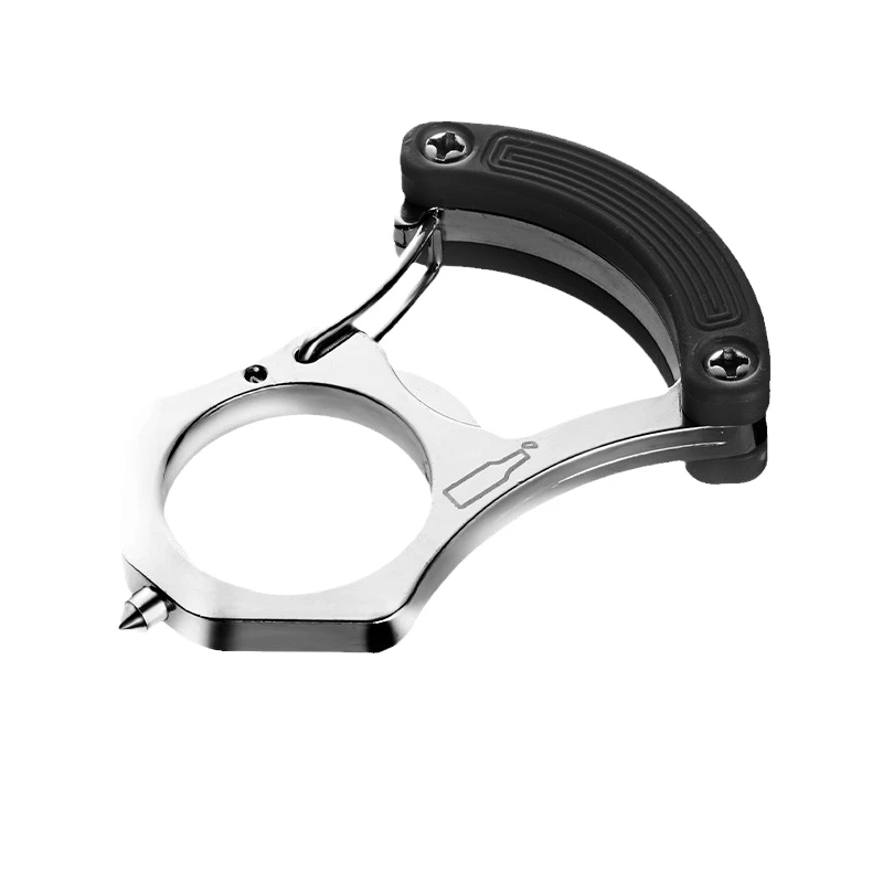 Multi functional 3 in 1 Keychain Window Breaker Bottle Opener Box Cutter Portable Emergency Tool For Car Outdoor Daily Use