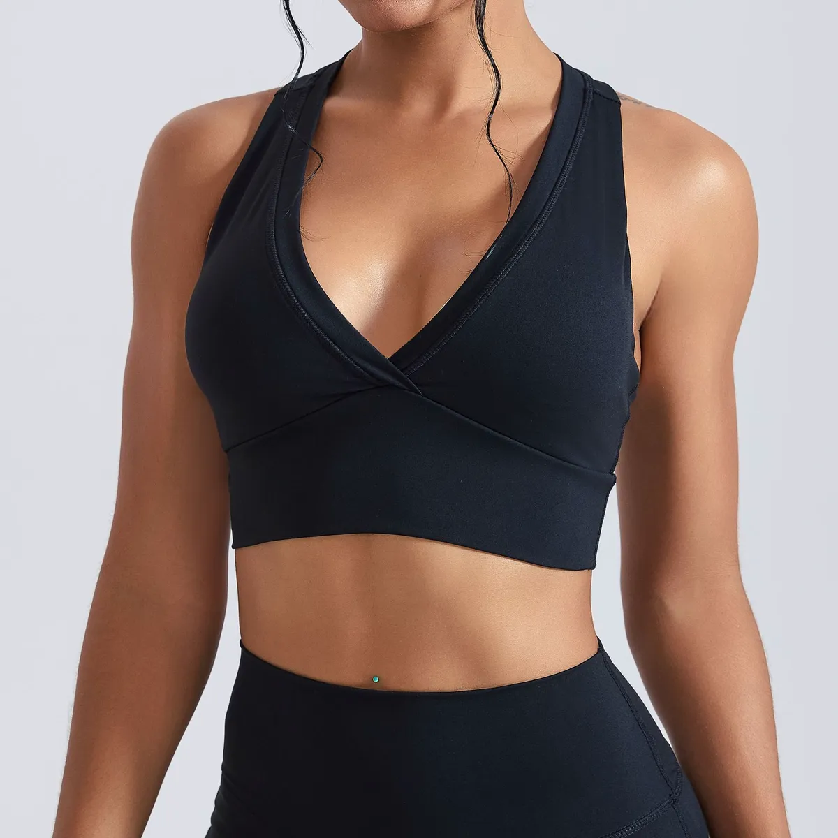 2026 Exercise Sports Bra V-shaped Back with High Elasticity for Shaping Soft and Snug for Movement Suitable for Yoga