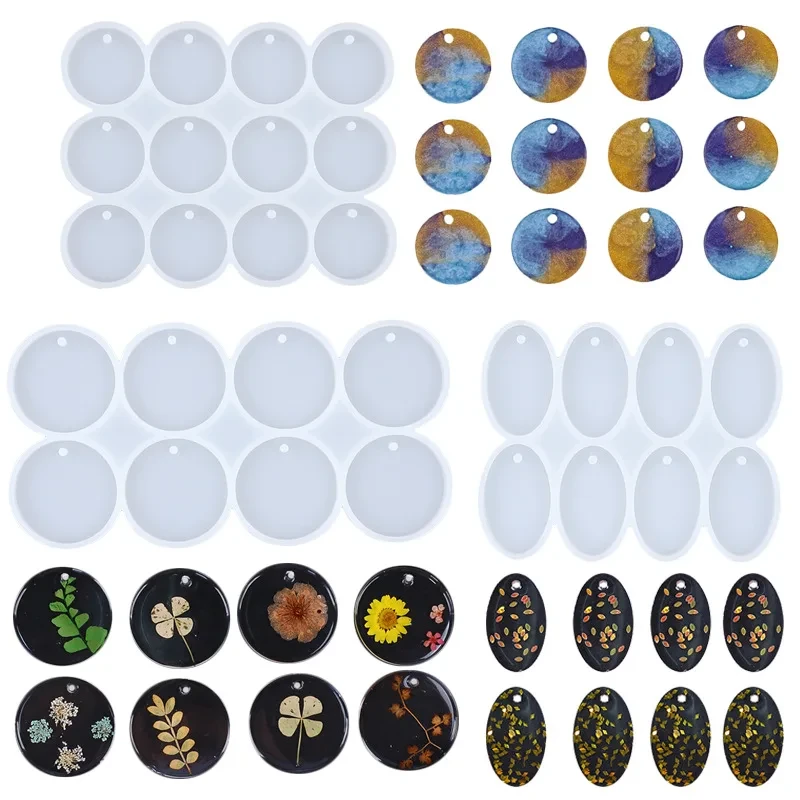 Pendants Resin Craft Art Epoxy Earring Charms Keychain Silicone Mold Jewelry Making Diy for Resin Casting Art