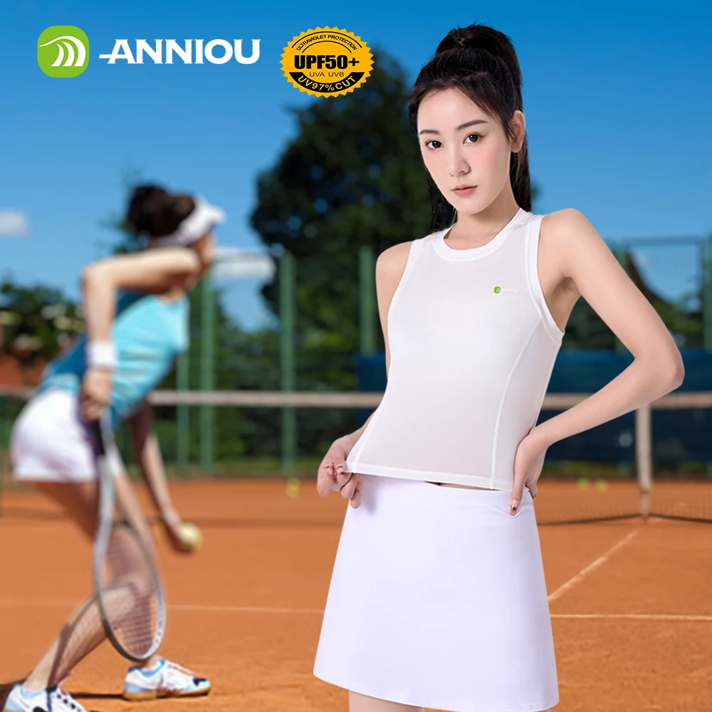 Women Raw Yarn UPF 50+ Sun Protection Sports Vest Quick-drying High Elastic Antibacterial Ice Silk Fitness Yoga Tank Top