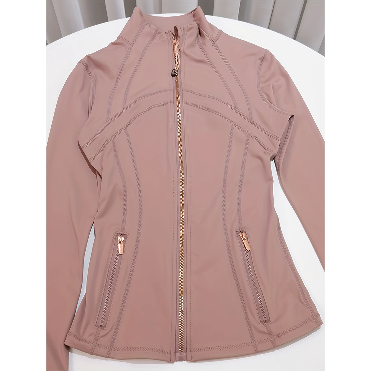 Womens Premium Sportswear Jacket Breathable Stretch Eco-Friendly Quick Dry Front 100% Nylon Fitness Clothing Gym Running