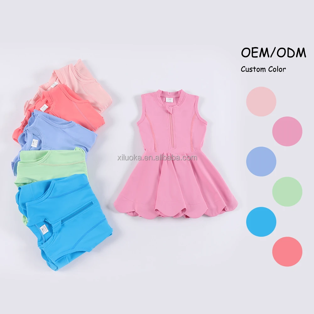 Wholesale Shorts Inside Athletic Dress Active Wear Yoga Boutique Dresses Sleeveless Workout Yoga Wear