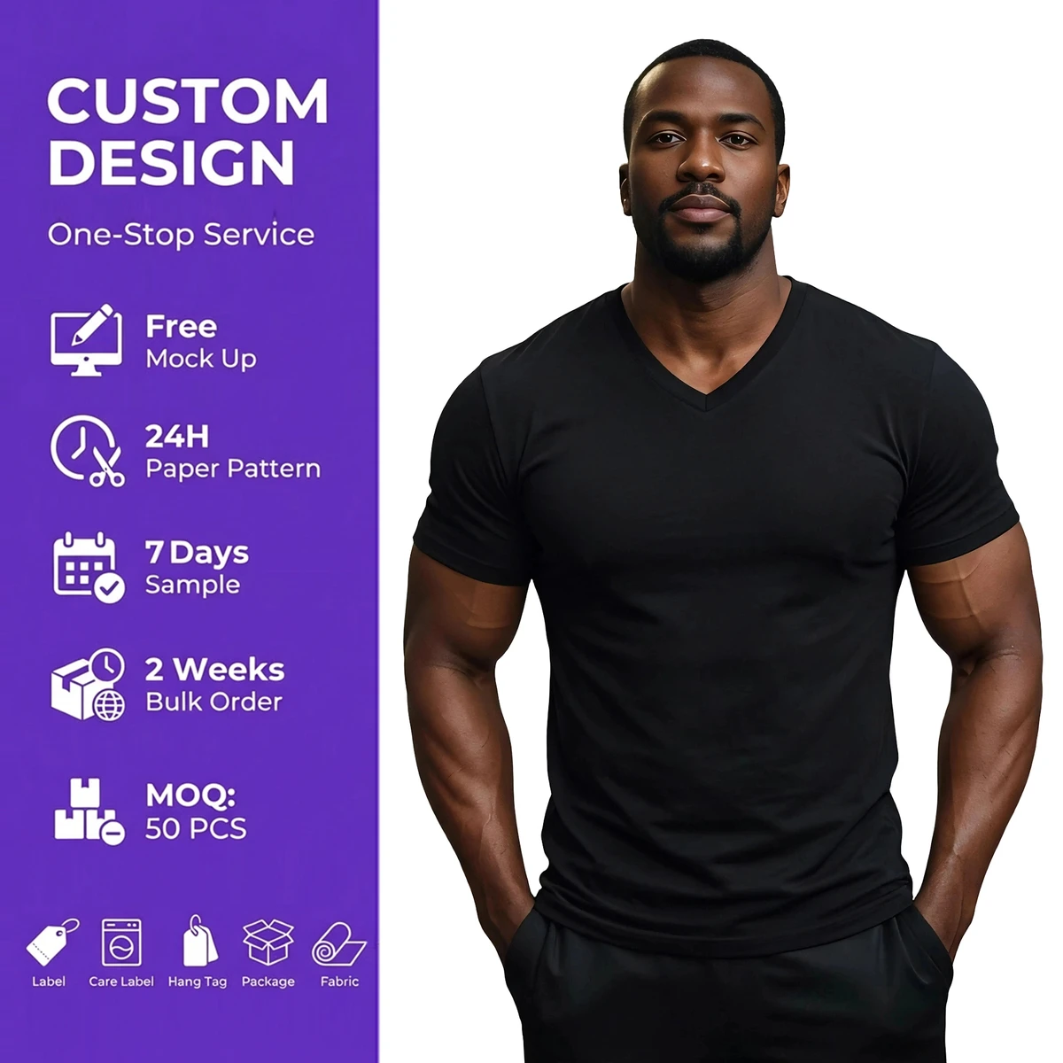 Men's Fitness Clothing Manufacturer OEM Screen Print Custom Logo Anti-shrink Stretchy Durable Unisex Tights V Neck Gym T-Shirt