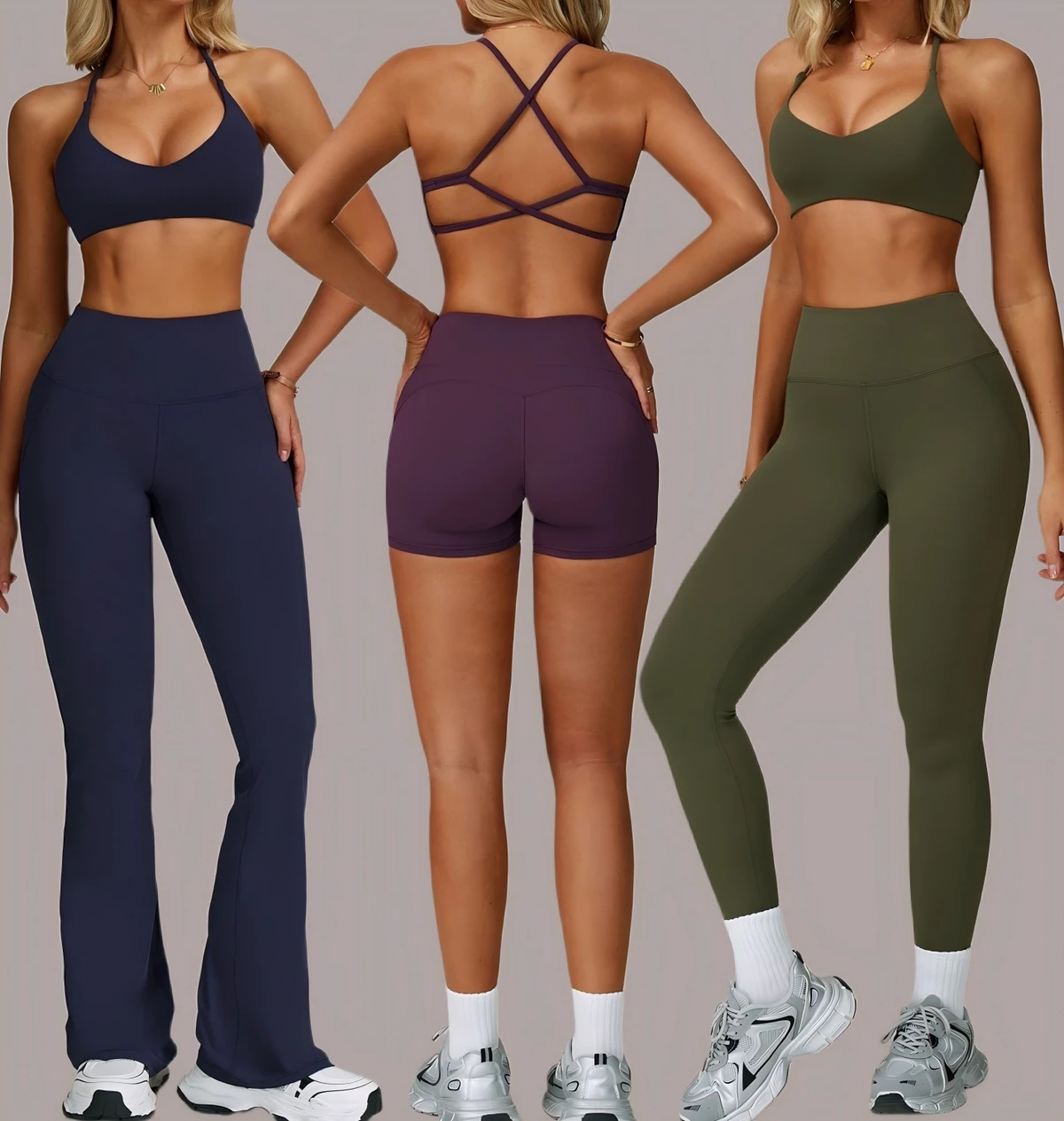 Custom Breathable Sportswear Active Yoga Sets Sports Bra High Waist Running Leggings Elastic Gym Fitness Sets