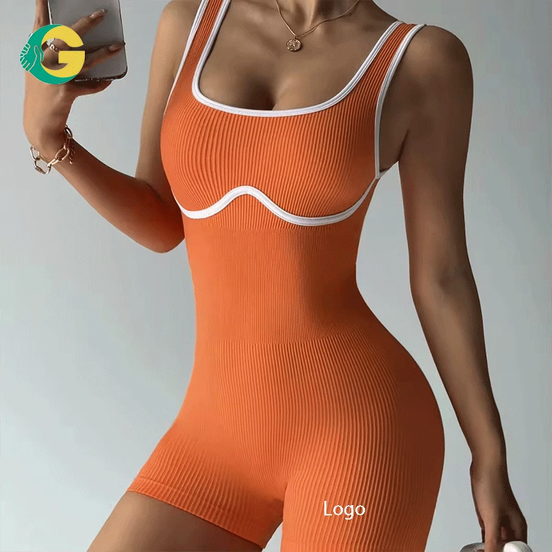 Women Seamless One-Piece Yoga Jumpsuit Activewear Aerial Sportswear Gym Wear Beautiful Back Tight-Fitting Fitness Bodysuit