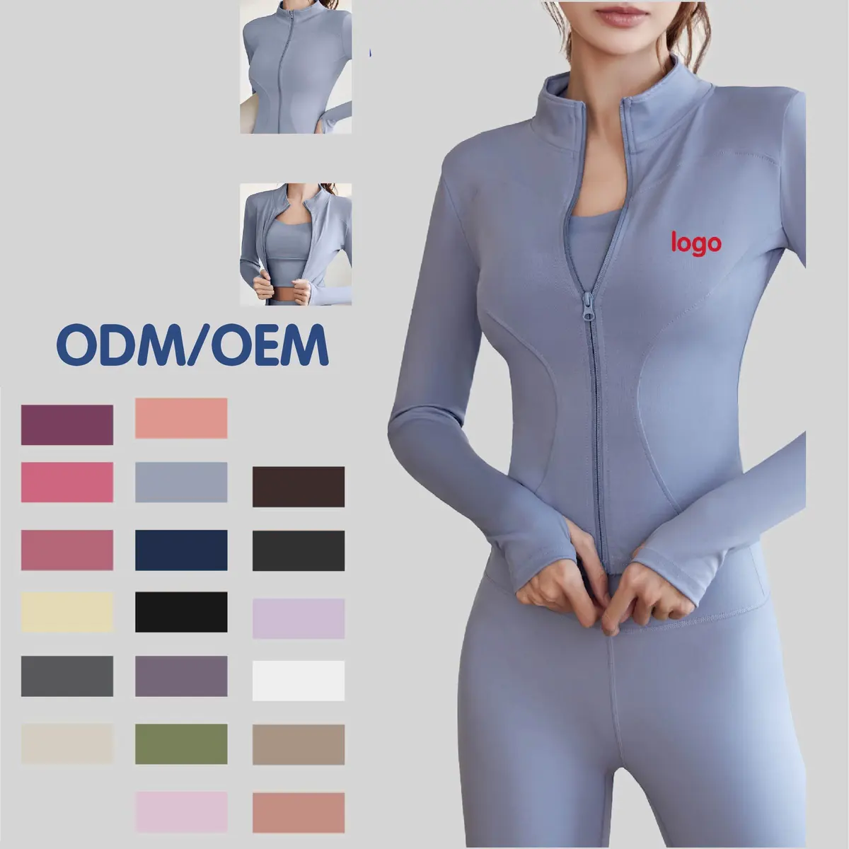 Spring Yoga Women High Stretch Reversible Sports Breathable Skinny Long Sleeve Top Fit Spandex/Polyester for Yoga and Fitness