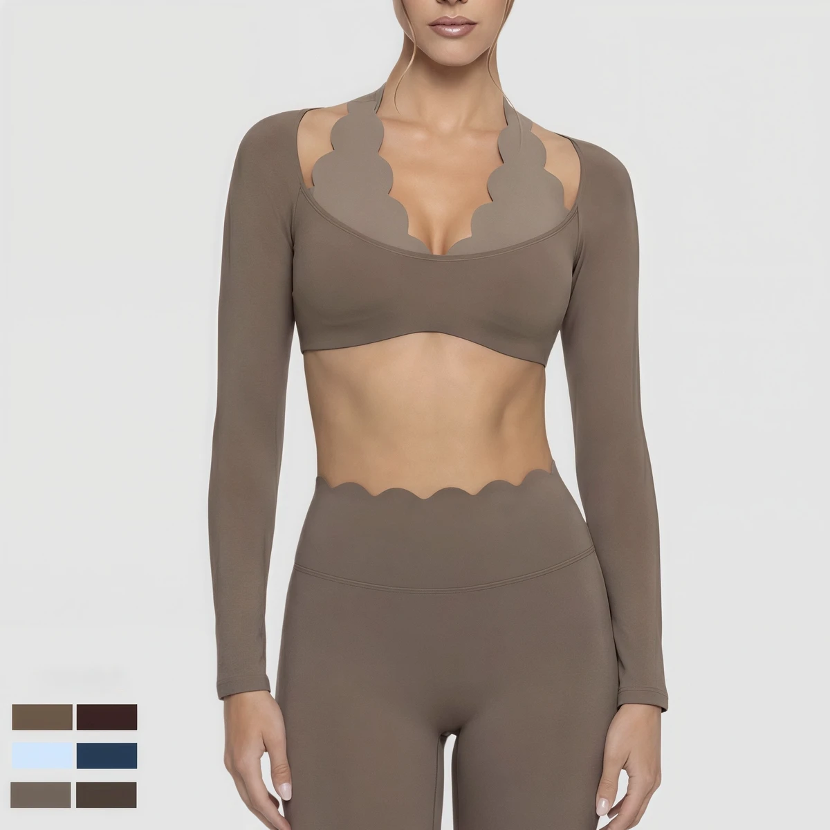 Wholesale Custom Women's Breathable Contrast Color Crisscross Straps V-Neck Gym Bra Seamless Quick-Dry High Waist Crop Top Yoga
