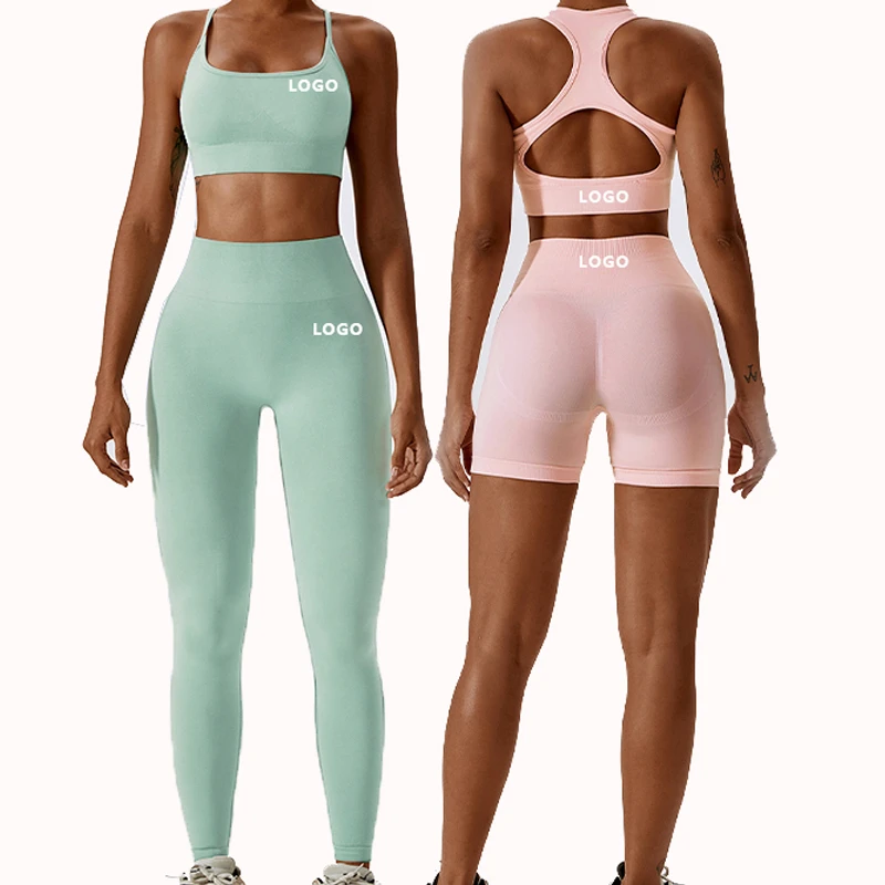 XW-G9681 New Fashion Arrivals Seamless Tenue De Sport Pour Femme Fitness & Yoga Wear High Waist Leggings Gym Fitness Set