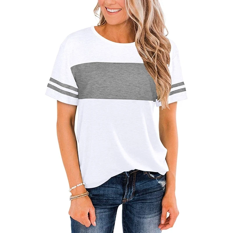 Women's Regular Fit Short Sleeve T-Shirts Spandex/Cotton Casual Shirt Plus Size Customized Colors Designs Quick Dry Breathable