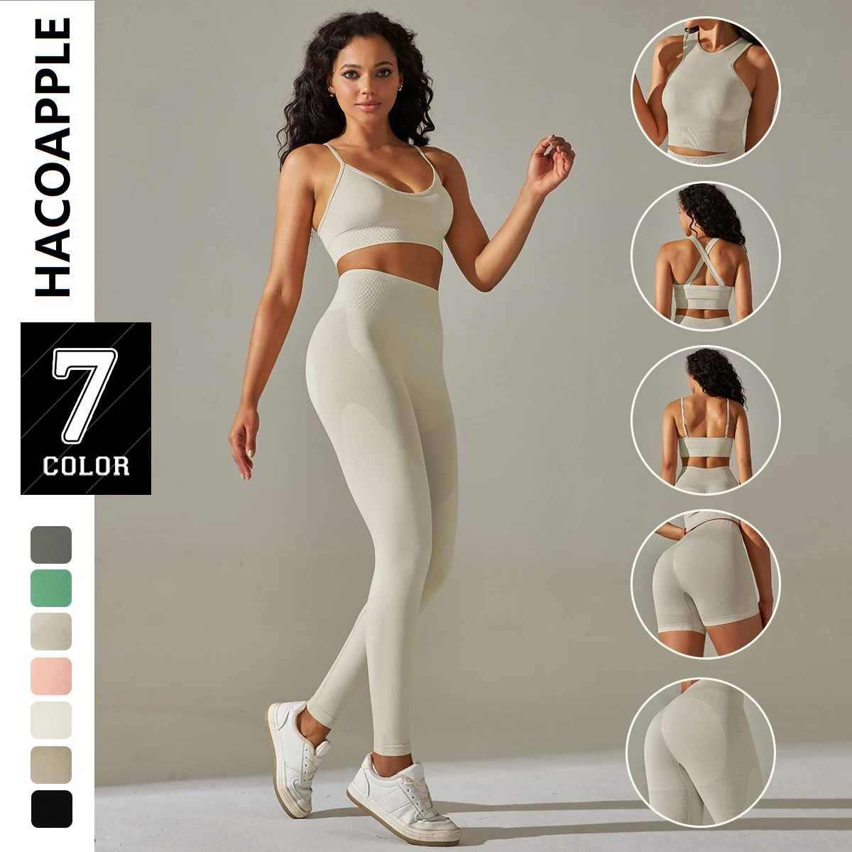 Custom Logo New Seamless Yoga Wear Gym Fitness Sets Tank Top Workout Fitness Gym Wear Women Yoga Sets