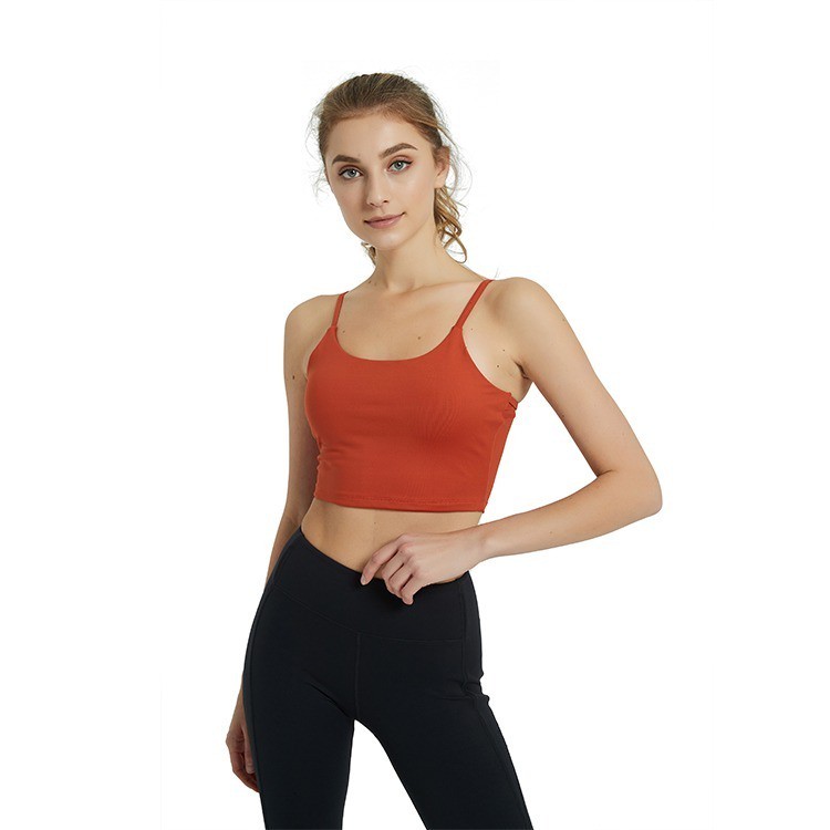 Women's Breathable Quick Dry Sports Bra Front Logo Customizable Design Medium Support U-NECK High Quality Spandex/Polyester