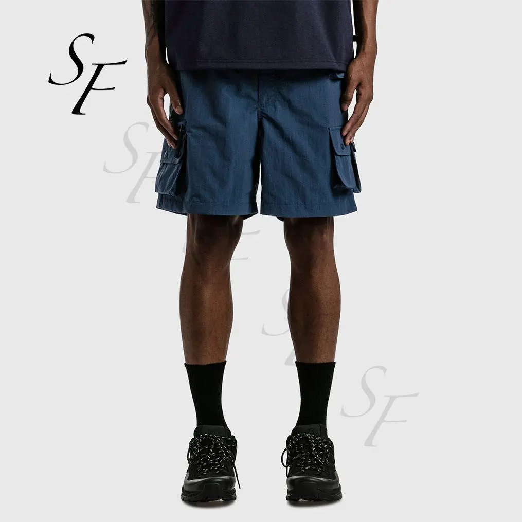 OEM Custom Essential Shorts Summer Plus Size Nylon Men's Lightweight Breathable Gym Shorts Elastic Waist Cargo Pants for Men