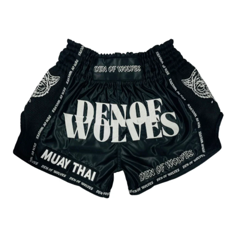 High Quality Plus Size Casual Muay Thai Kickboxing Training Shorts Mid Oxford Fabric Breathable Quick Dry Elastic Custom Logo