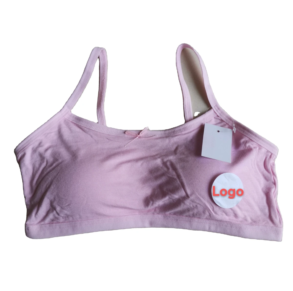 YCH Hot Selling Children's Teen Student Girl Development Push-Up Bow Sports Bra Breathable Regular Size Underwear