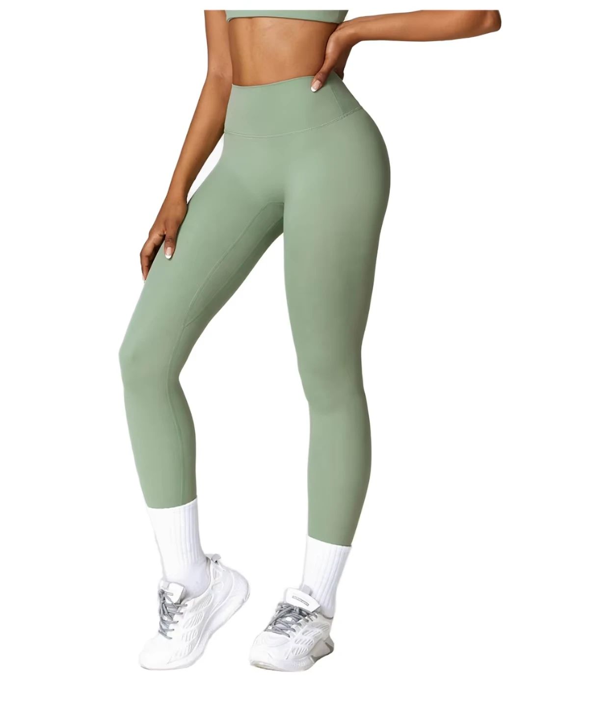 High-Waisted Yoga Pants Size Quick-Drying Fitness Leggings Hip Lift Brushed Solid Slimming Tight Sweatpants for Running