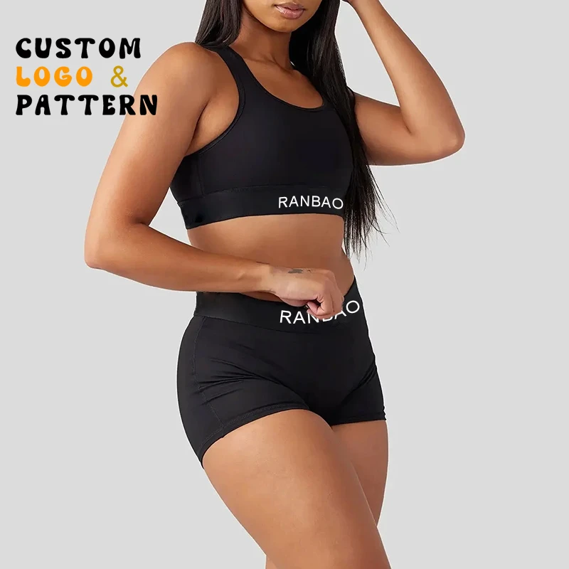 Active Performance Bra Brushed Lining XS-XL Sizes Soft Cotton Padded Women Sport Bra Compressive Front Panel Print Pattern