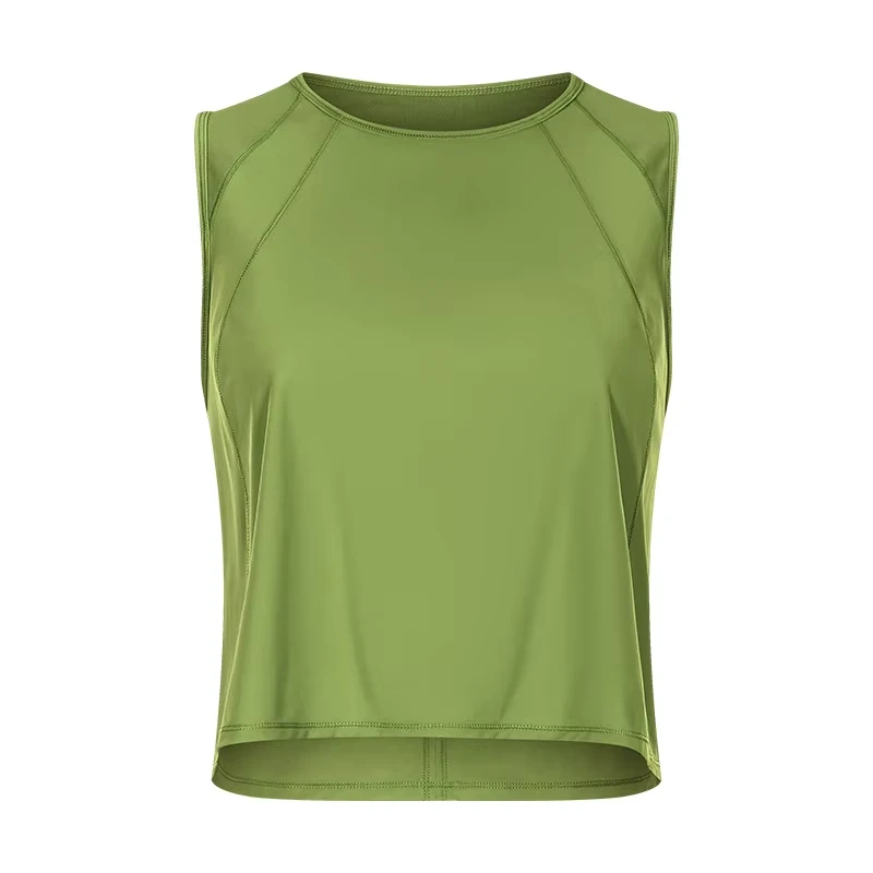 Sexy Mesh Quick-drying Breathable Spandex/Nylon Tank Top with Hollow Out Loose Fit for Women Yoga Sports Vest
