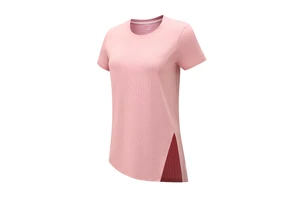 Customizable Women's Active Tops Breathable Lightweight Quick Dry Yoga Shirts Asymmetrical Design Crossed Side Stretch Loose Fit
