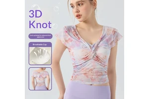 Stylish Printed Breathable Women Yoga Tank Top Sexy And Mature Yoga Wear Spandex/Nylon Fitness Wear Outerwear Sports